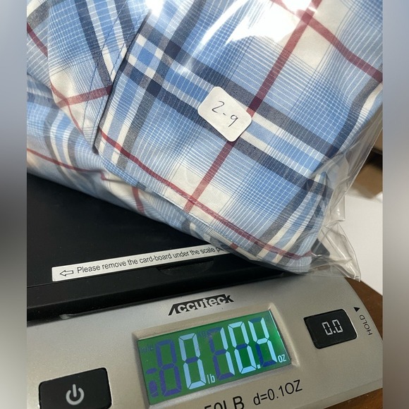 Lincoln Outfitters Blue Plaid Button Down Long Sleeve Shirt Mens XL - Picture 8 of 10